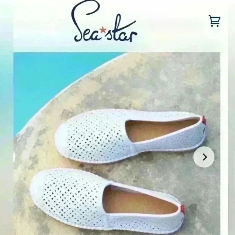 Seastar white eyelet women’s beachcomber espadrille size 9